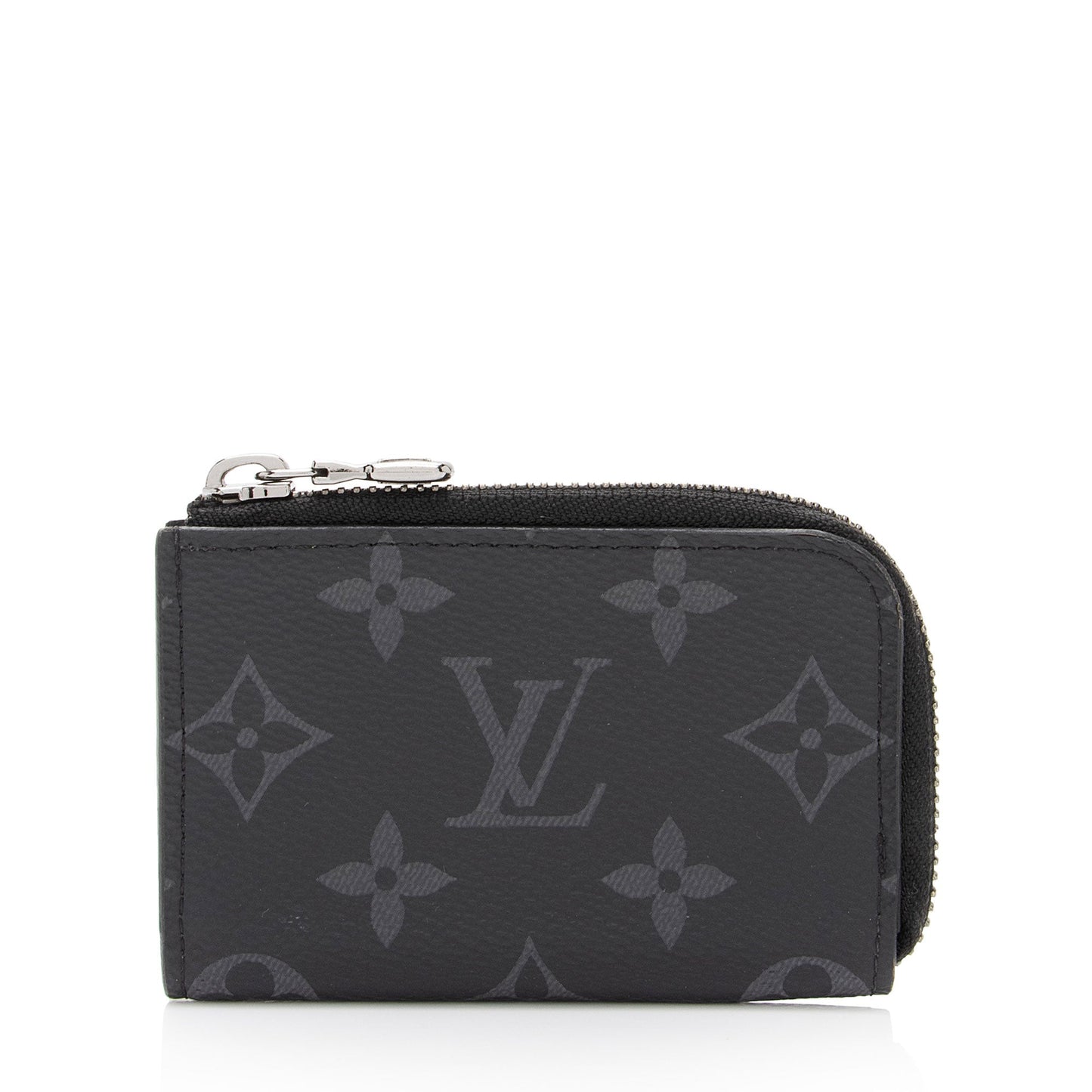Louis Vuitton Monogram Eclipse Porte Mannaie Jour Zip Coin Purse (SHF-F6Biar)