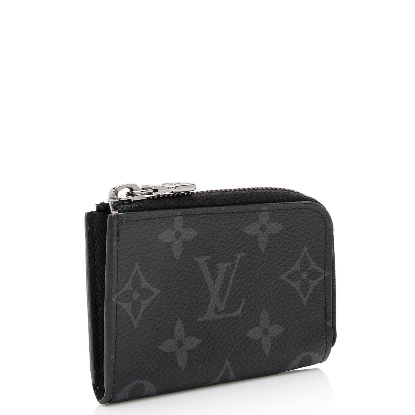 Louis Vuitton Monogram Eclipse Porte Mannaie Jour Zip Coin Purse (SHF-F6Biar)