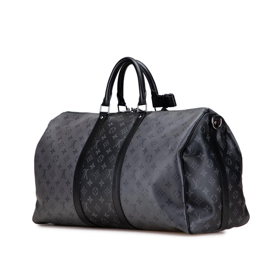 Louis Vuitton Monogram Eclipse Reverse Keepall Bandouliere 50