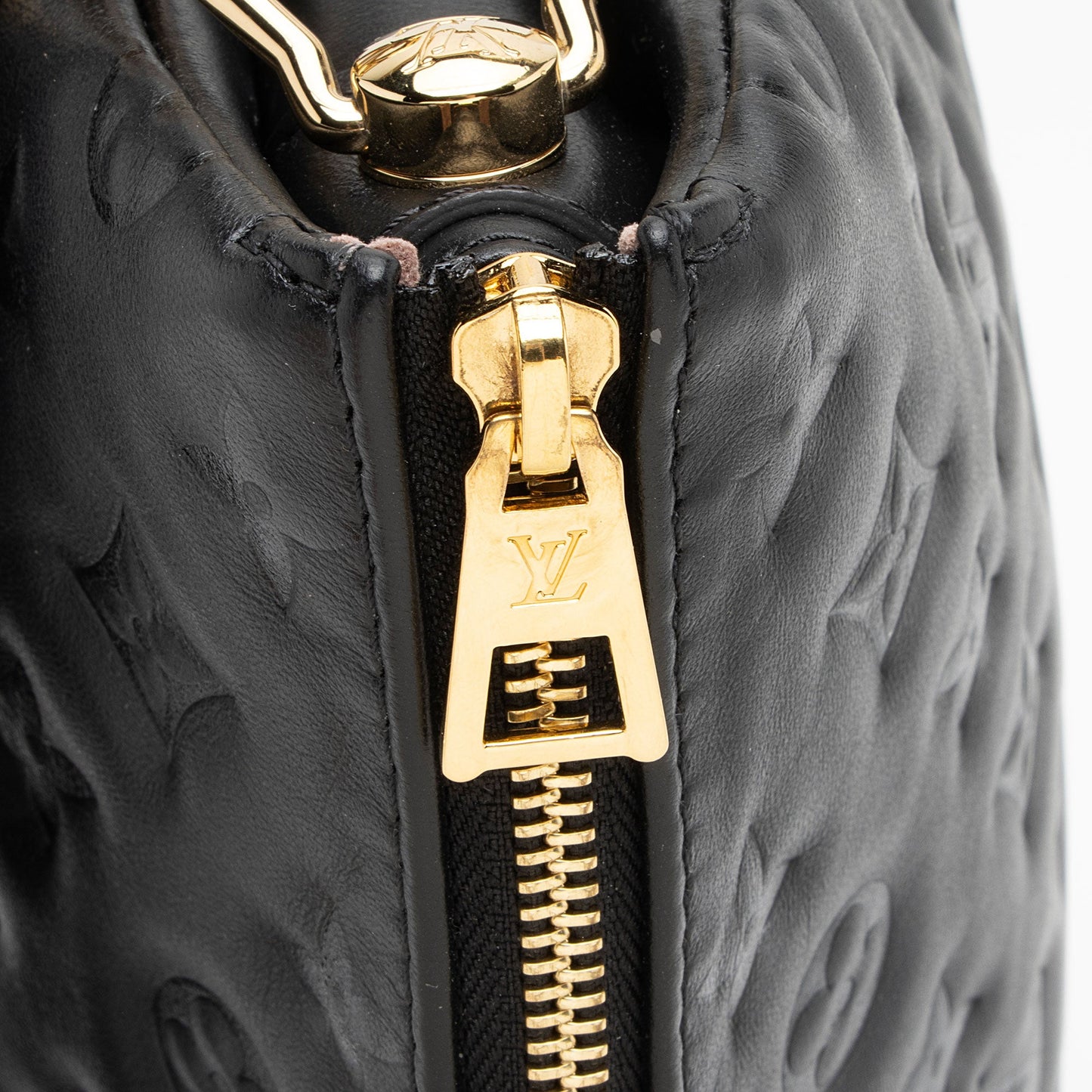 Louis Vuitton Monogram Embossed Lambskin Coussin PM Shoulder Bag
