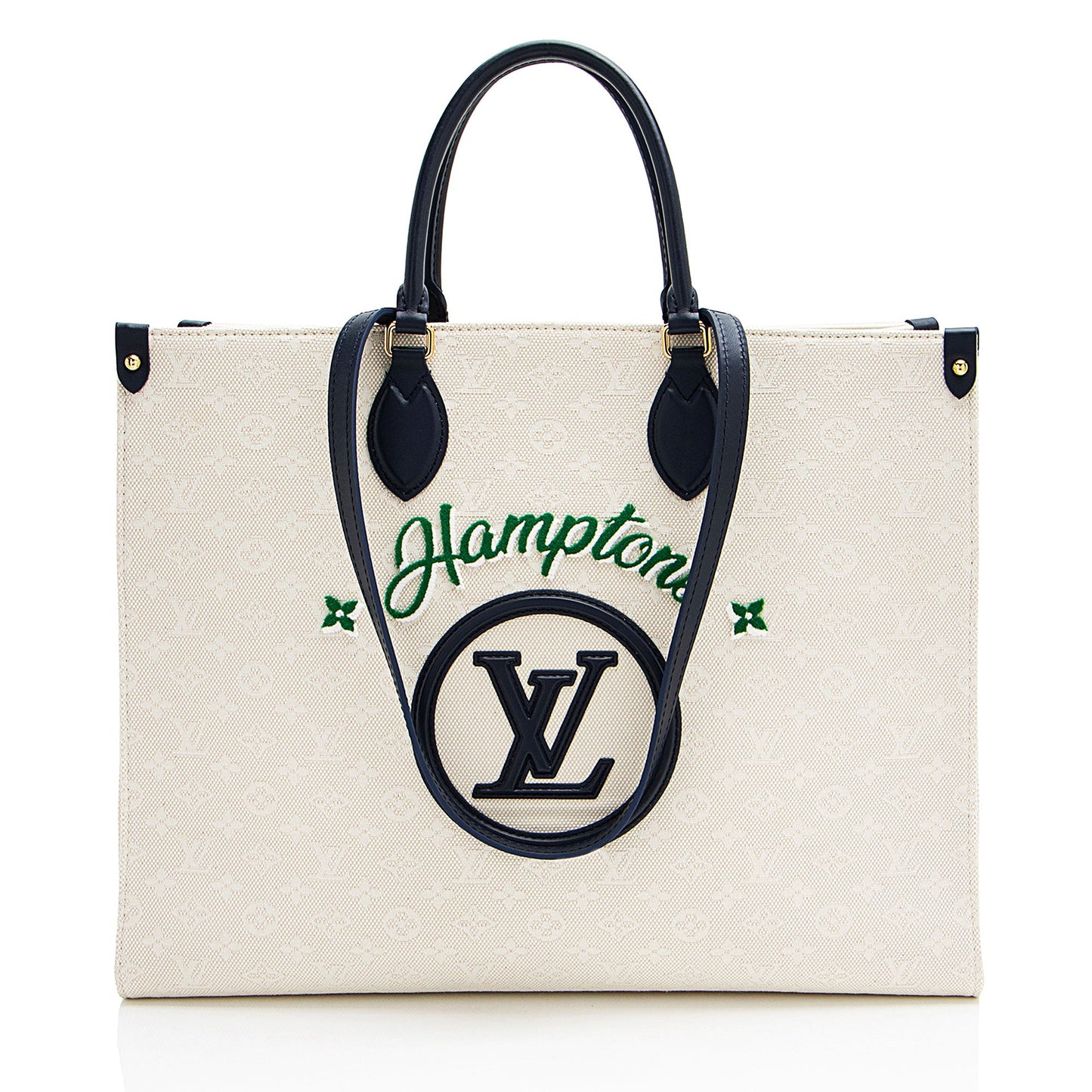 Louis Vuitton Monogram Jacquard Tuffetage Hamptons Onthego GM Tote