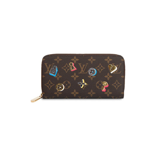 Louis Vuitton Monogram Love Lock Zippy Wallet