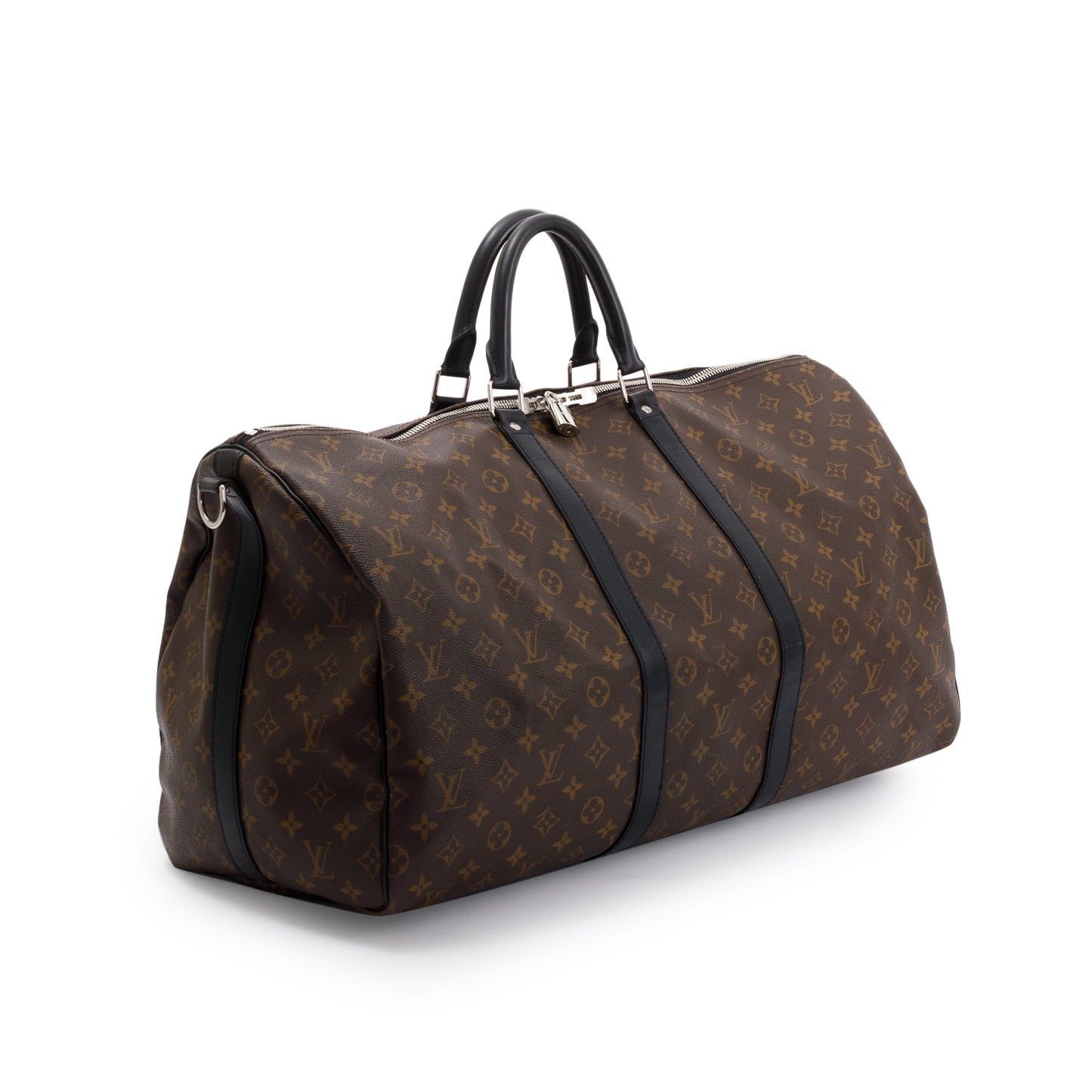 Louis Vuitton Monogram Macassar Keepall Bandouliere 55
