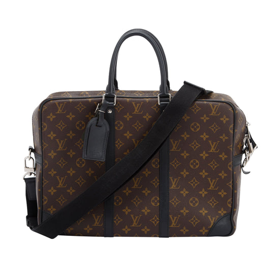 Louis Vuitton Monogram Macassar Porte-Documents Voyage GM