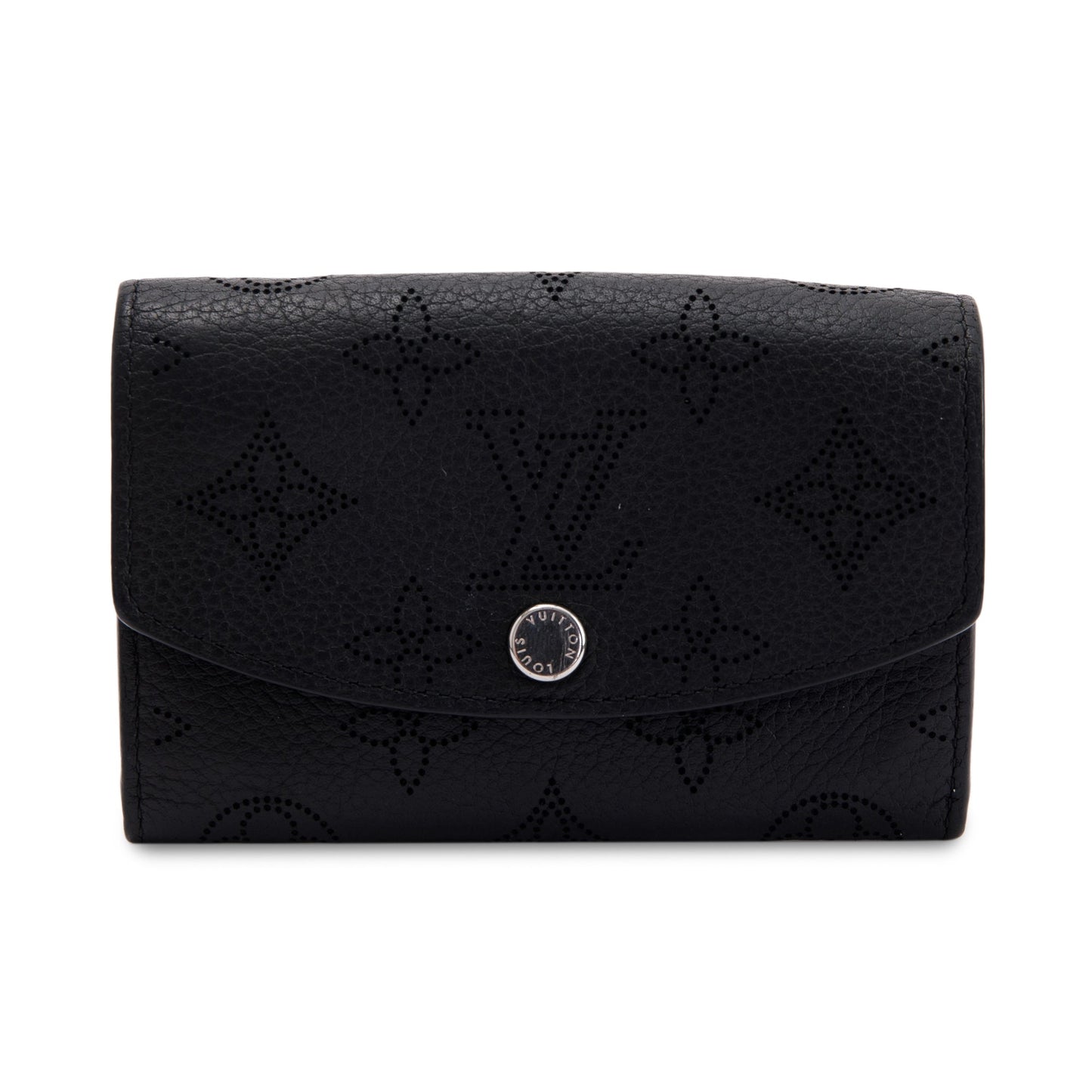 Louis Vuitton Monogram Mahina Leather Iris Compact Wallet