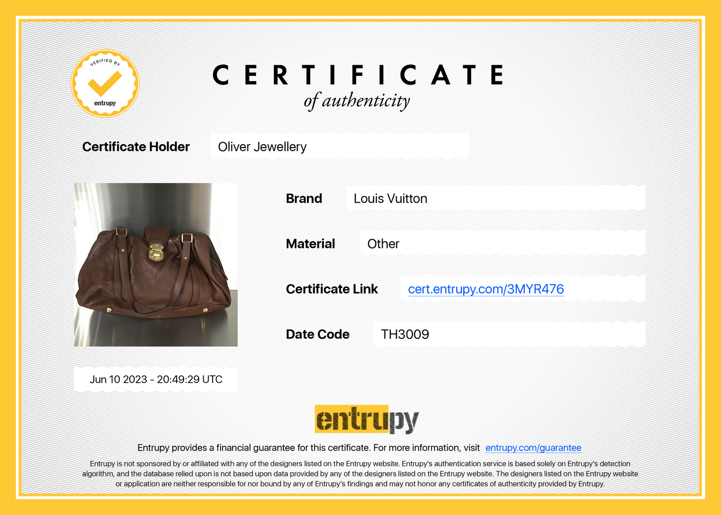 Louis Vuitton Monogram Mahina Lunar GM