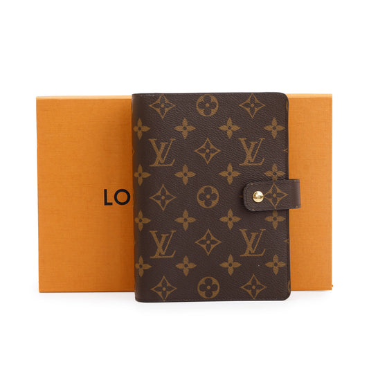 Louis Vuitton Monogram Medium Ring Agenda Cover