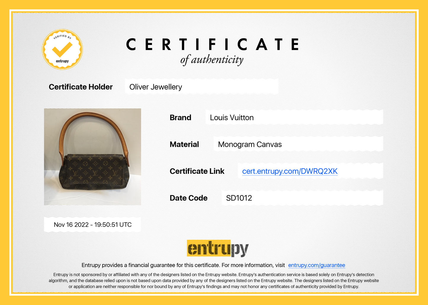 Louis Vuitton Monogram Mini Looping Bag