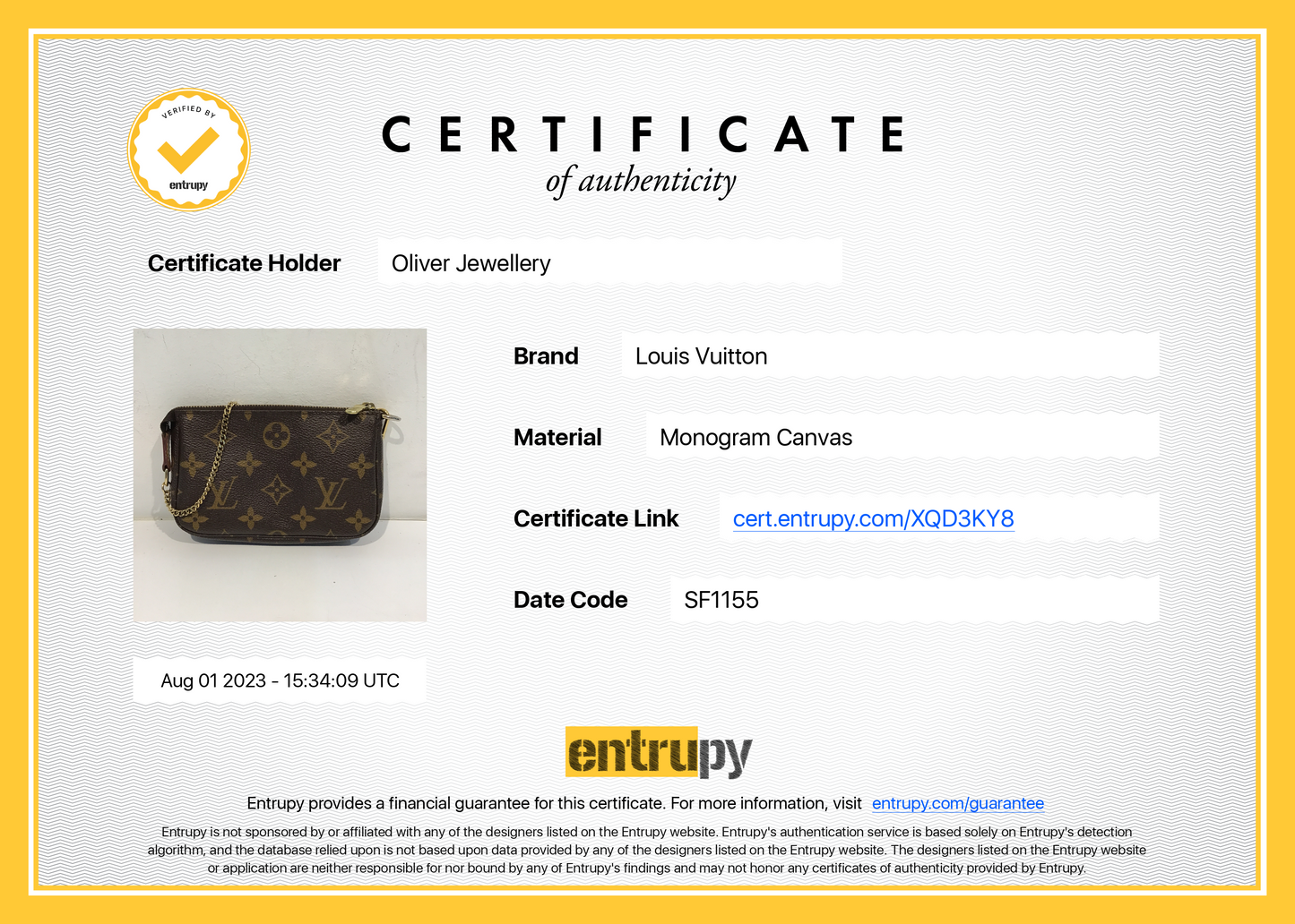 Louis Vuitton Monogram Mini Pochette Accessories