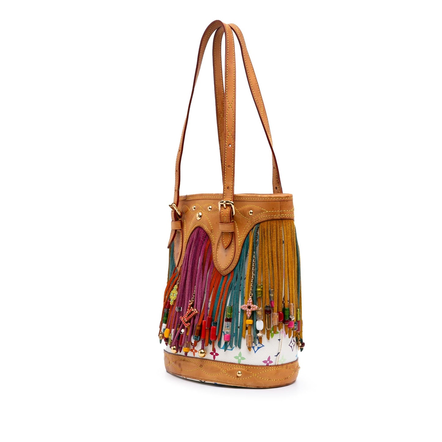 Louis Vuitton Monogram Multicolore Fringe Bucket