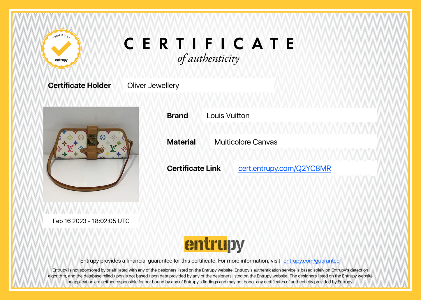 Louis Vuitton Monogram Multicolore Shirley
