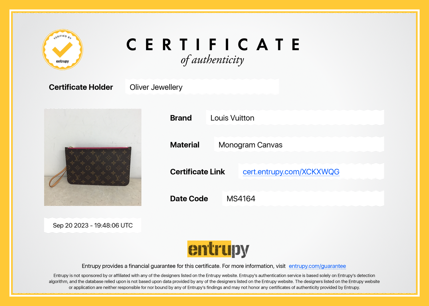 Louis Vuitton Monogram Neverfull Pochette