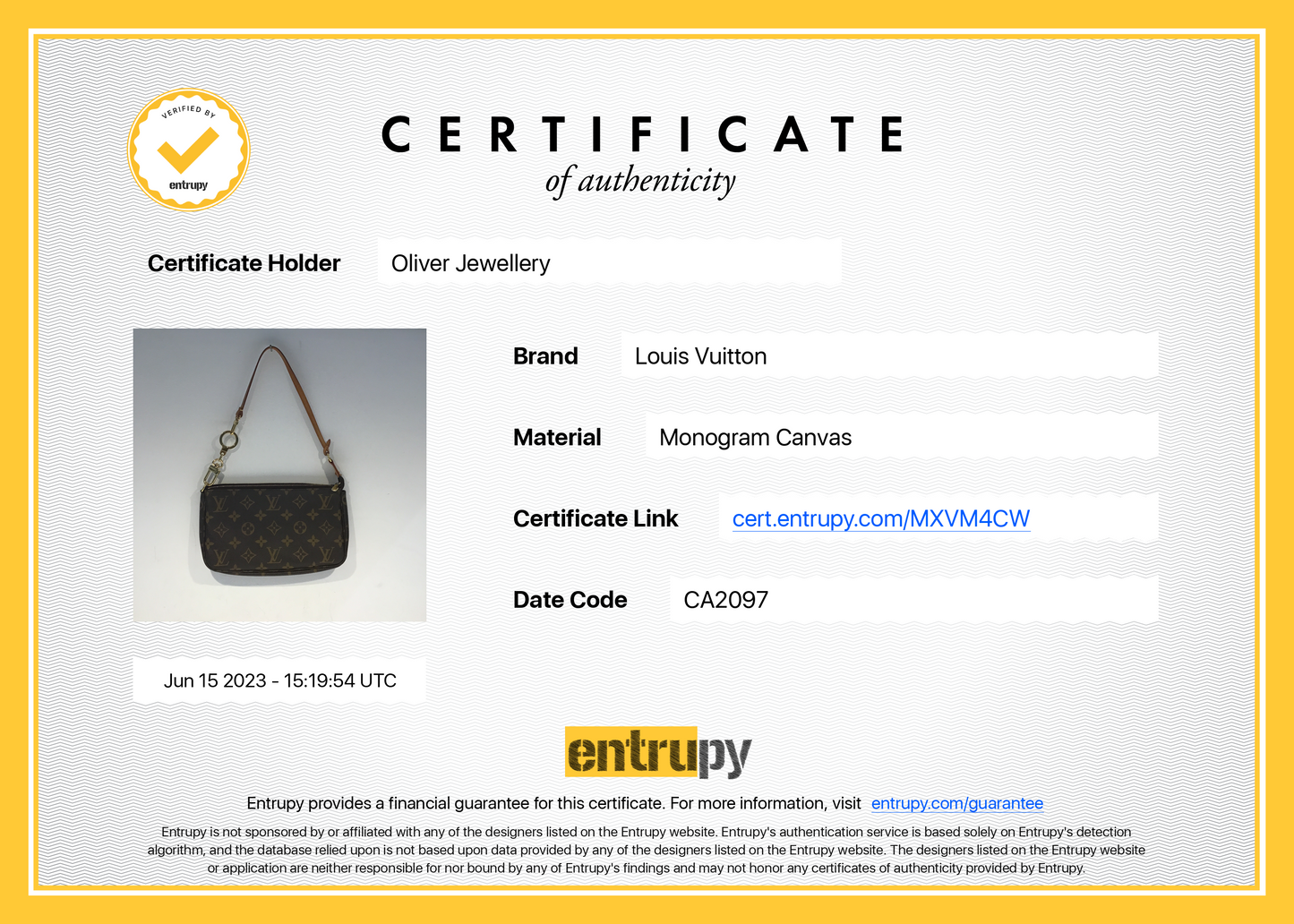 Louis Vuitton Monogram Pochette Accessoires