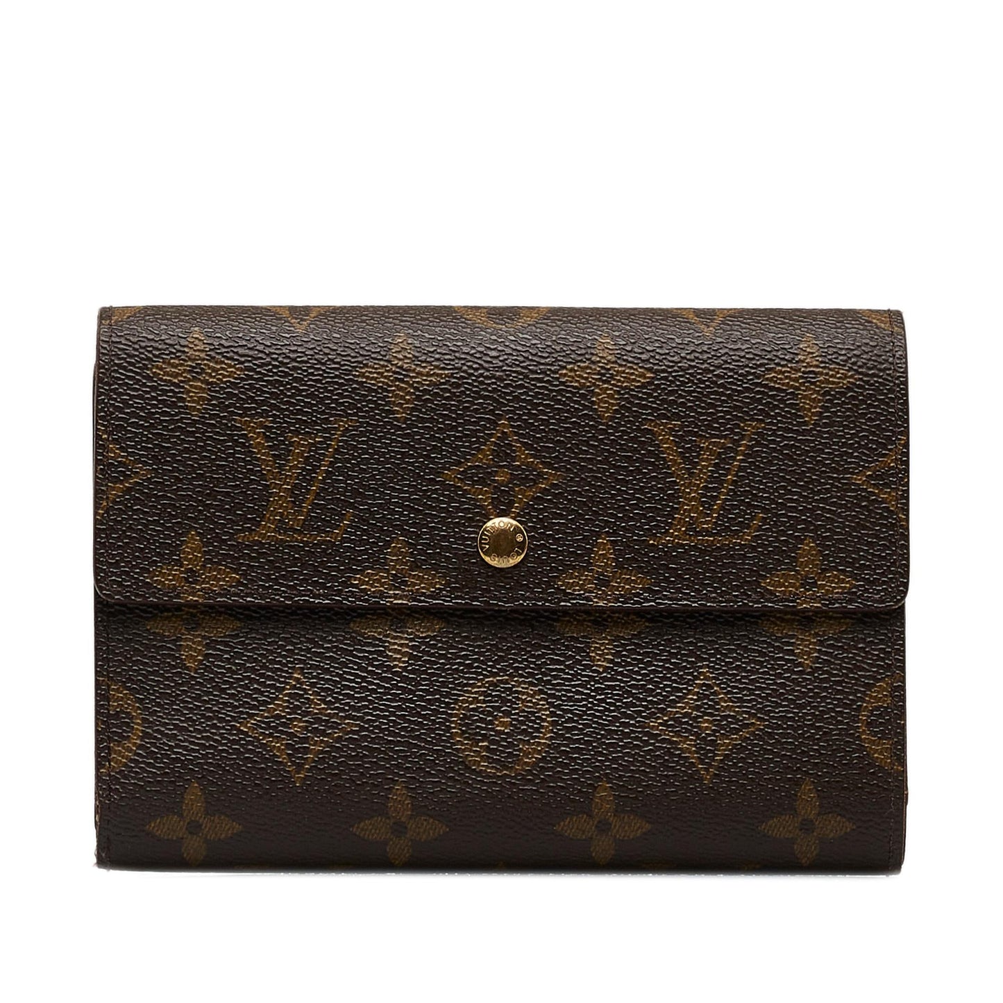 Louis Vuitton Monogram Porte Tresor Etui Papier Wallet (SHG-eiwBJb)