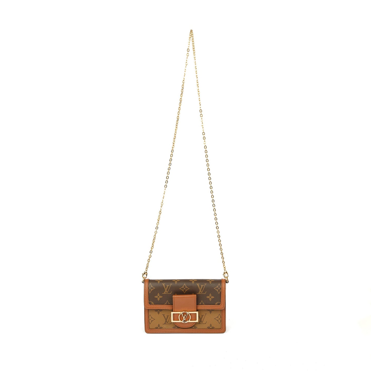 Louis Vuitton Monogram Reverse Dauphine Chain Wallet