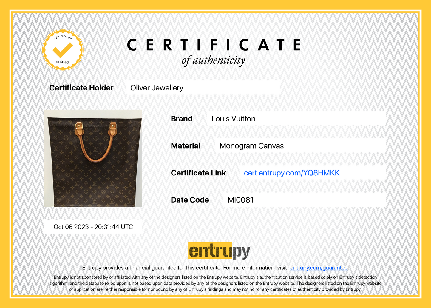 Louis Vuitton Monogram Sac Plat Tote