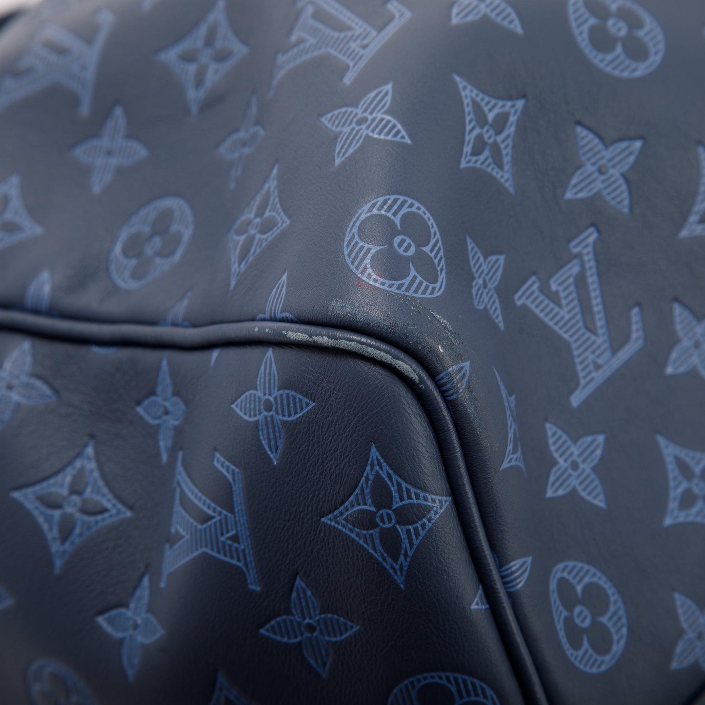 Louis Vuitton Monogram Shadow Leather Keepall Bandouliere 50