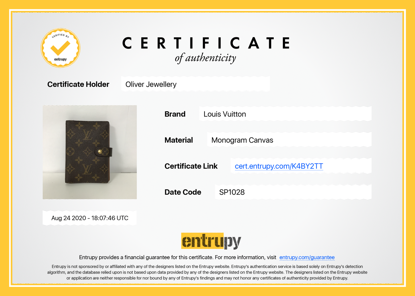 Louis Vuitton Monogram Small Ring Agenda Cover