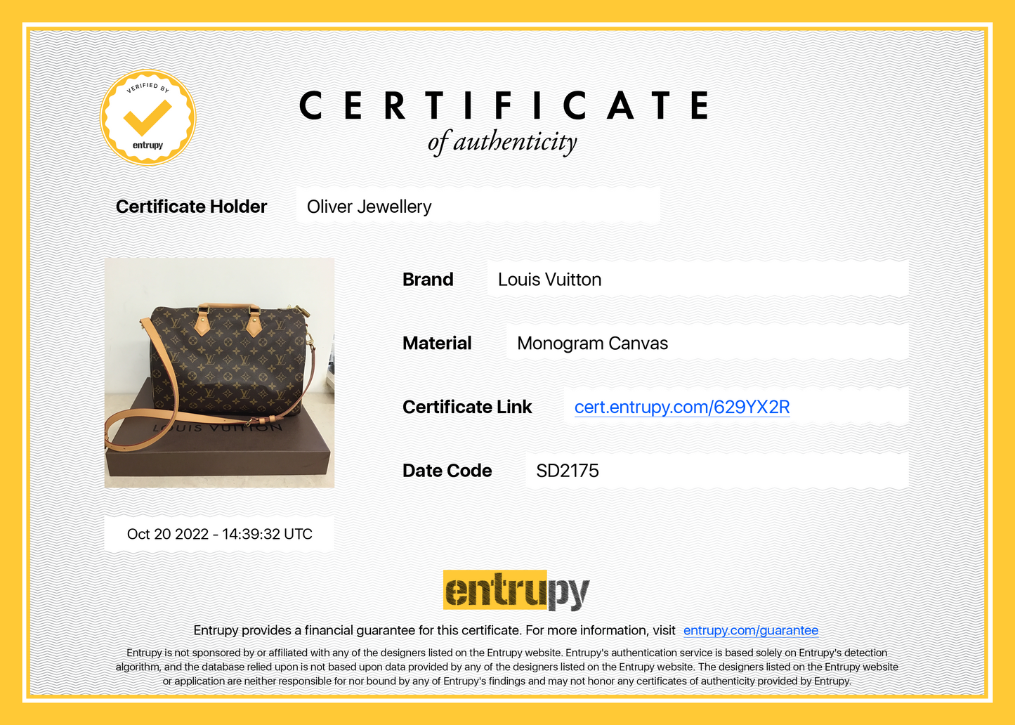 Louis Vuitton Monogram Speedy Bandouliere 35