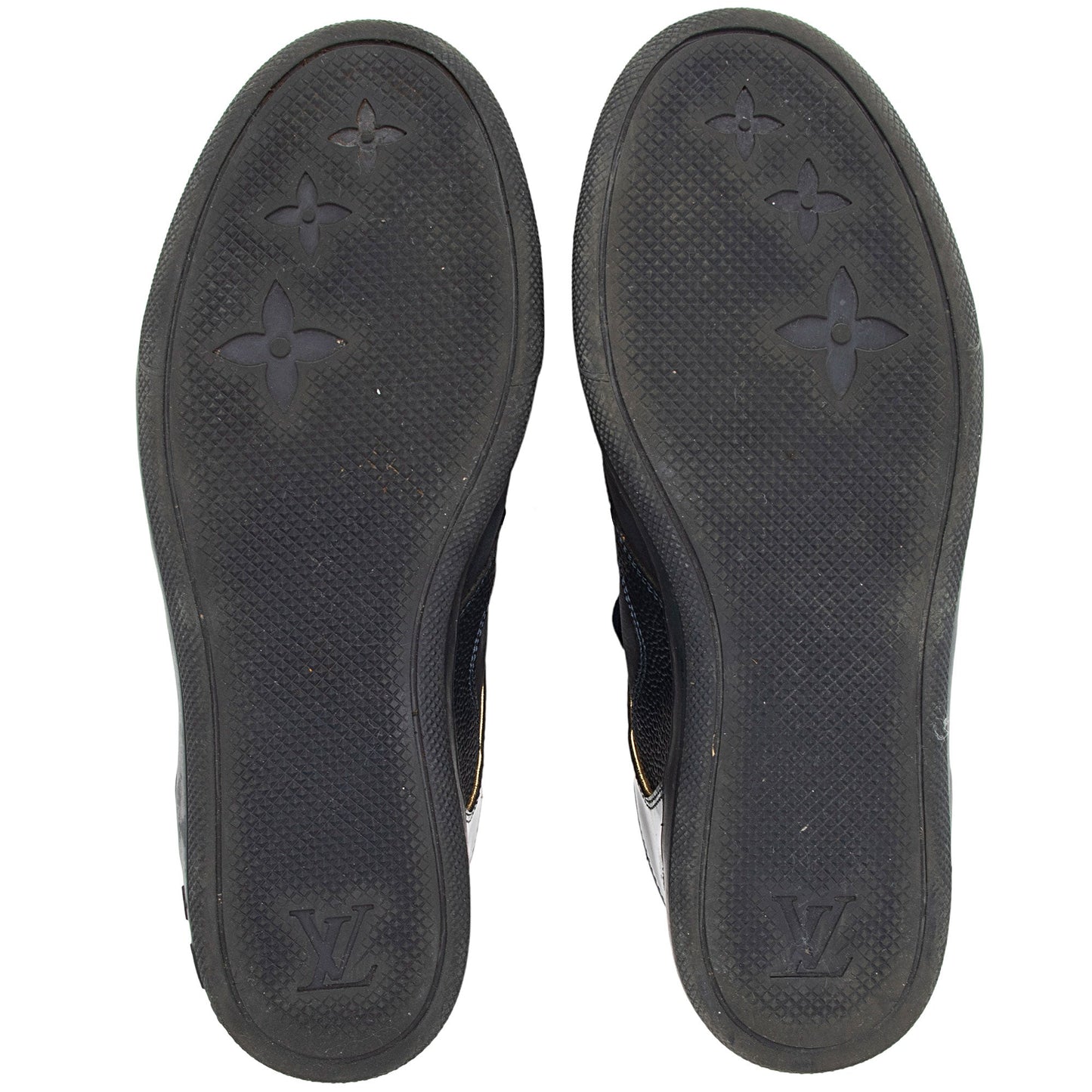 Louis Vuitton Monogram Suede Millenium Wedge Sneakers - Size 8 / 38 (SHF-Bhh7EF)