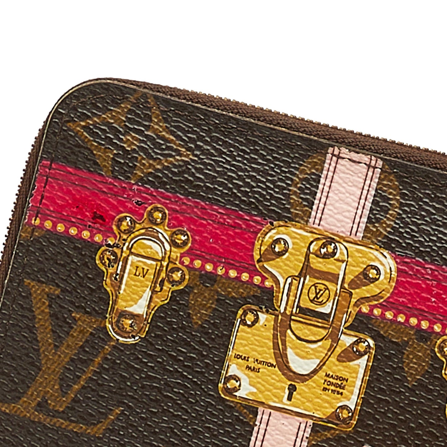 Louis Vuitton Monogram Summer Trunks Zippy Coin Purse (SHG-A4yp0h)