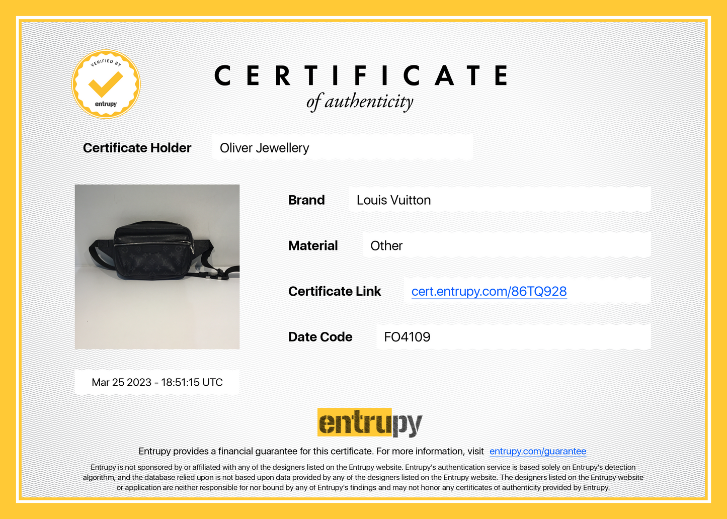 Louis Vuitton Monogram Taigarama Outdoor Bumbag
