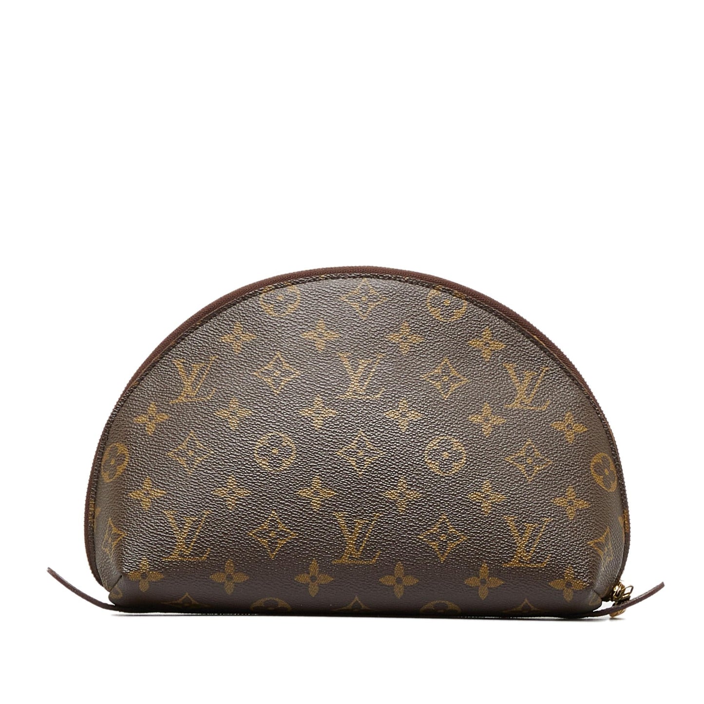 Louis Vuitton Monogram Trousse Demi Ronde Cosmetic Pouch (SHG-0l8t53)