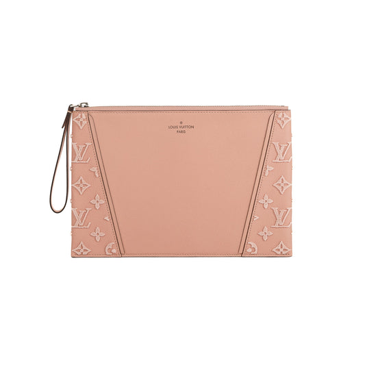 Louis Vuitton Monogram Veau Cachemire W Pochette Wristlet