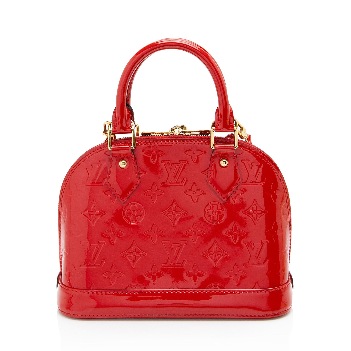 Louis Vuitton Monogram Vernis Alma BB Satchel (SHF-Rw84C7)