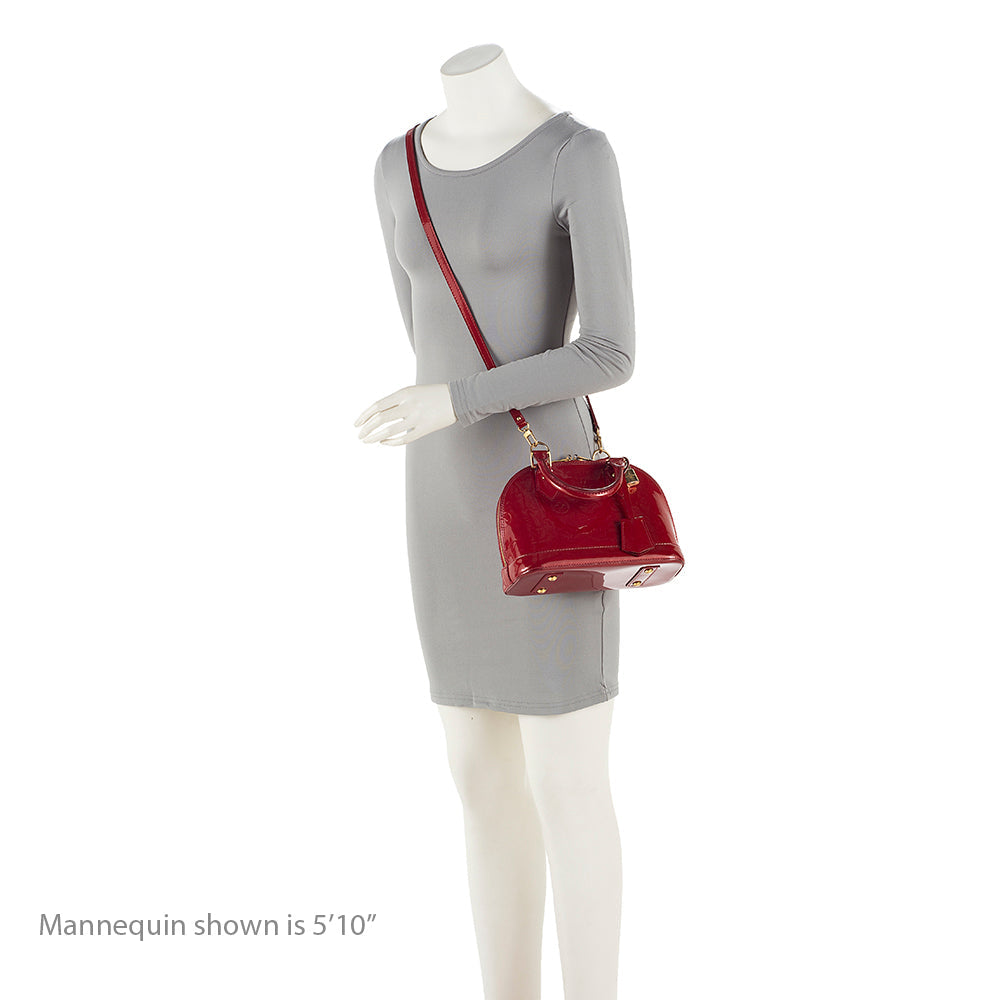 Louis Vuitton Monogram Vernis Alma BB Satchel (SHF-TS3duR)