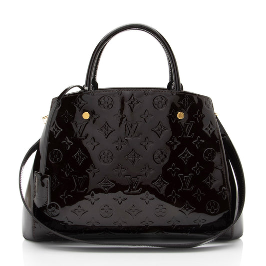 Louis Vuitton Monogram Vernis Montaigne MM Satchel (SHF-0N0xLg)