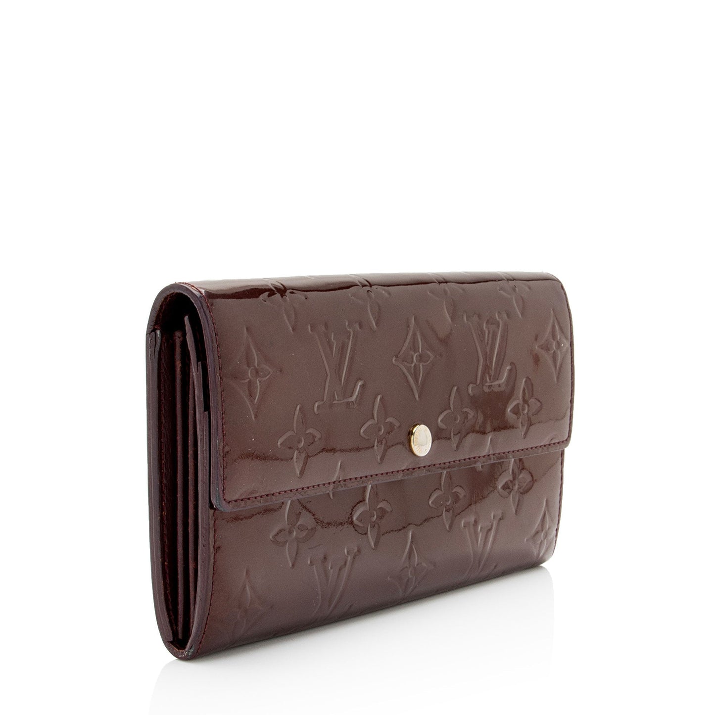 Louis Vuitton Monogram Vernis Sarah Wallet (SHF-1rZthq)