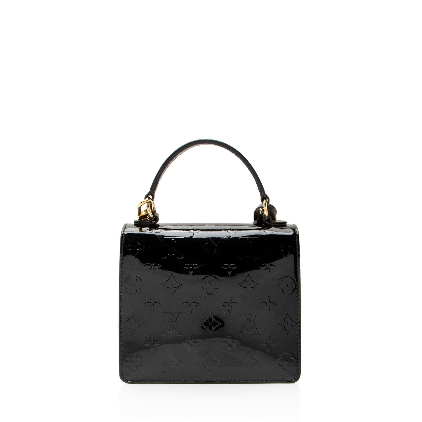 Louis Vuitton Monogram Vernis Spring Street Bitume Top Handle