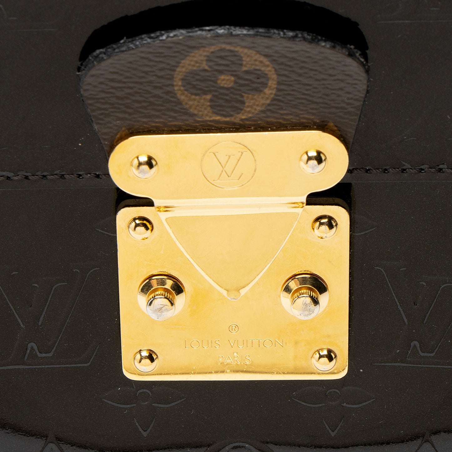 Louis Vuitton Monogram Vernis Spring Street Bitume Top Handle