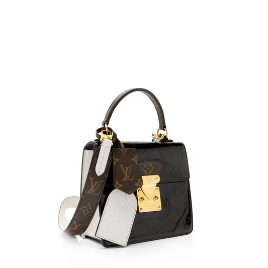 Louis Vuitton Monogram Vernis Spring Street Bitume Top Handle