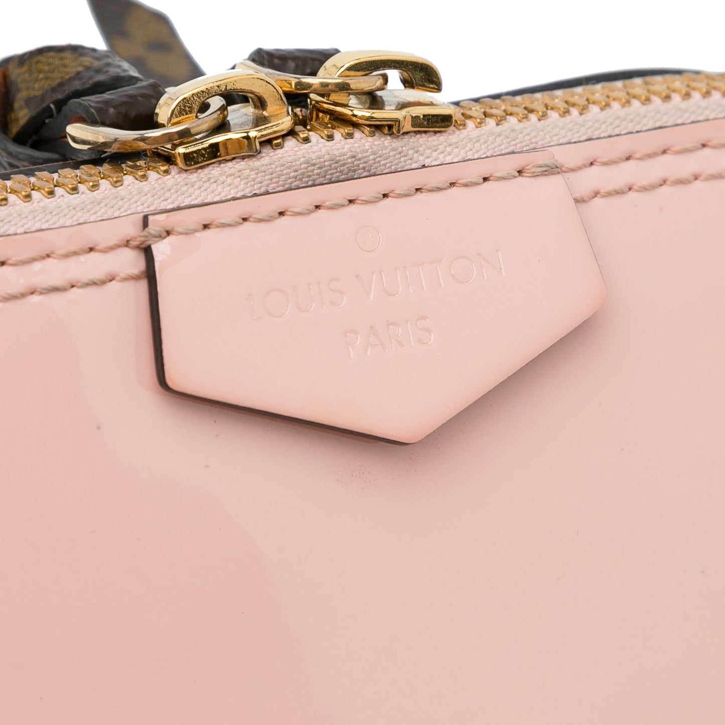 Louis Vuitton Monogram and Vernis Mini Alma Chain Crossbody (SHG-X9iBZK)