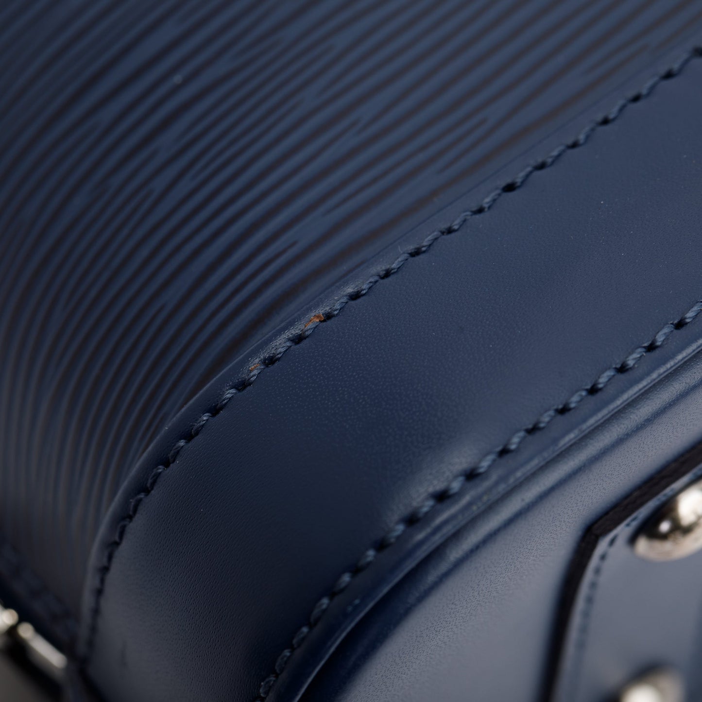 Louis Vuitton Navy Epi Leather Alma BB