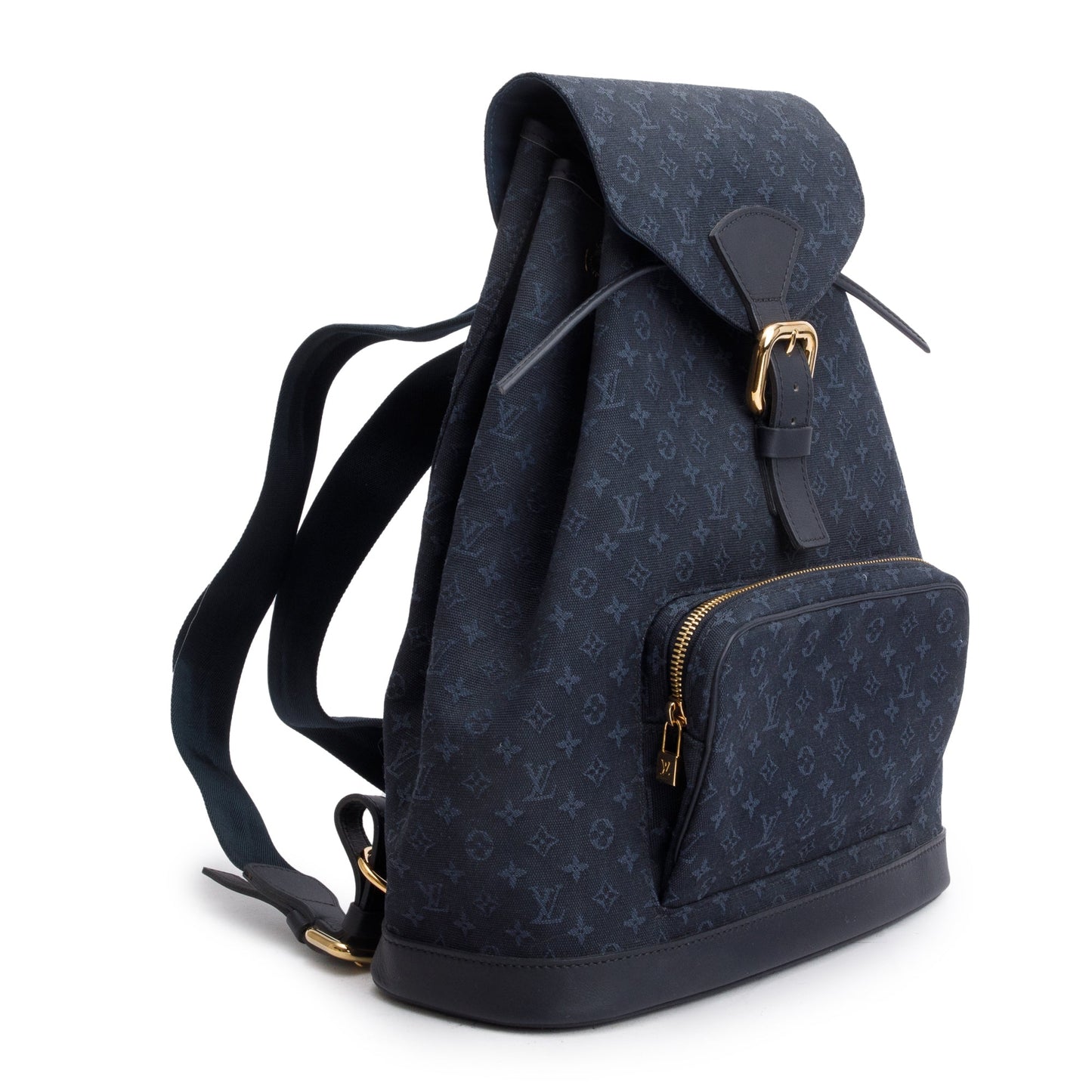 Louis Vuitton Navy Monogram Mini Lin Montsouris Backpack GM