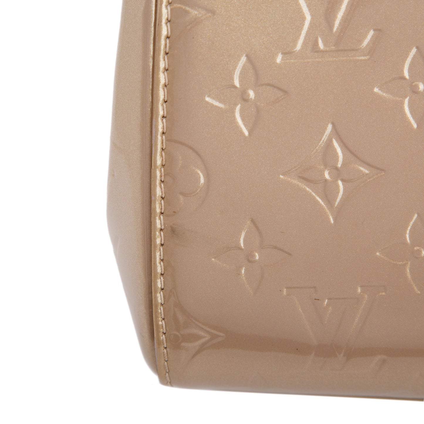 Louis Vuitton Neutral Monogram Vernis Brea MM