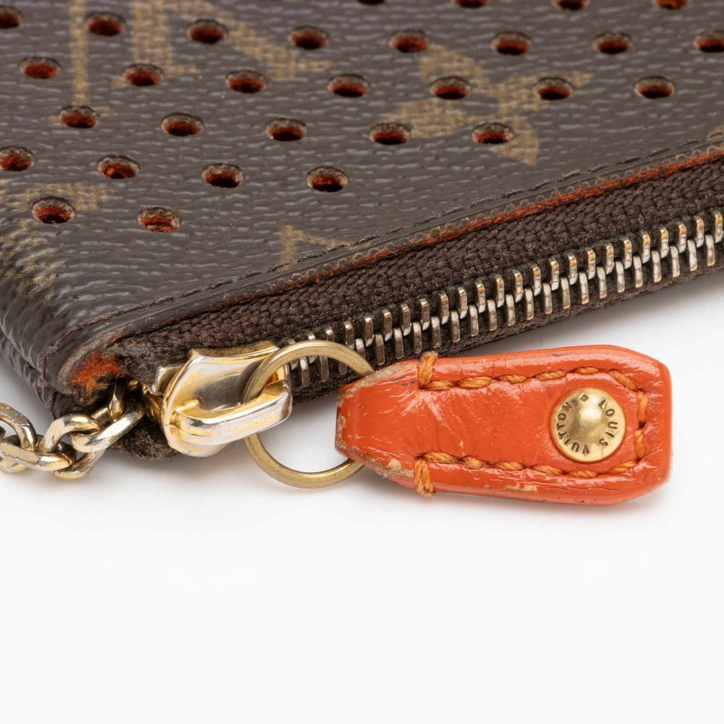 Louis Vuitton Perforated Monogram Canvas Key Pouch (SHF-M8dZec)