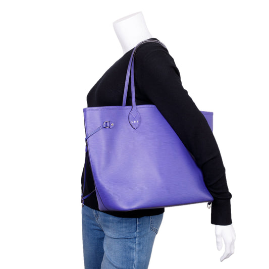 Louis Vuitton Purple Epi Leather Neverfull MM