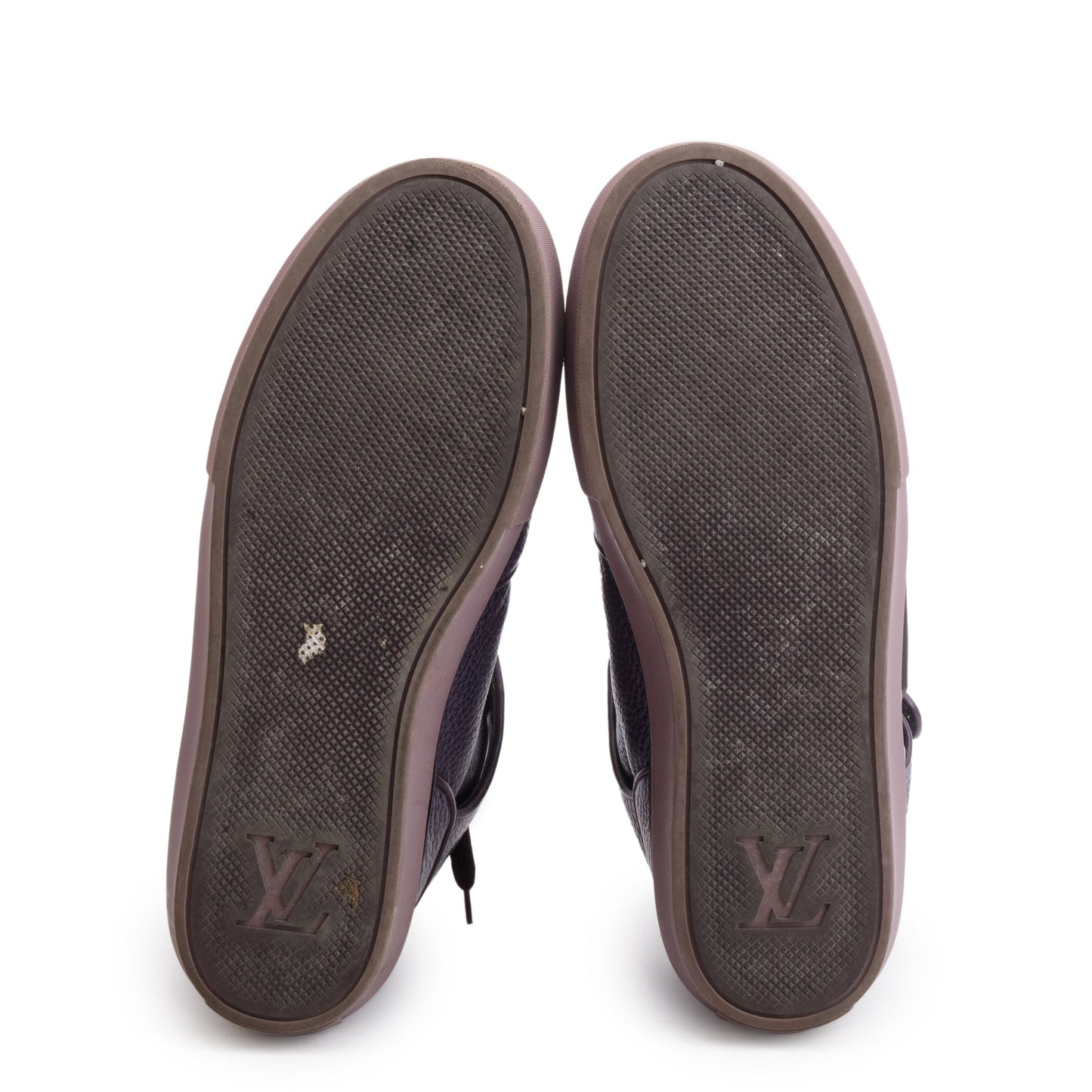Louis Vuitton Purple Leather Acapulco Mid-Top Sneakers, Size 8.5
