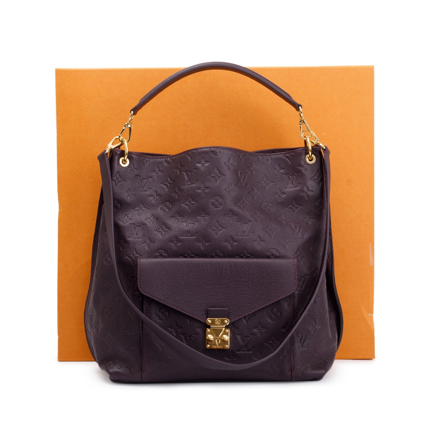 Louis Vuitton Purple Monogram Empreinte Leather Metis Hobo