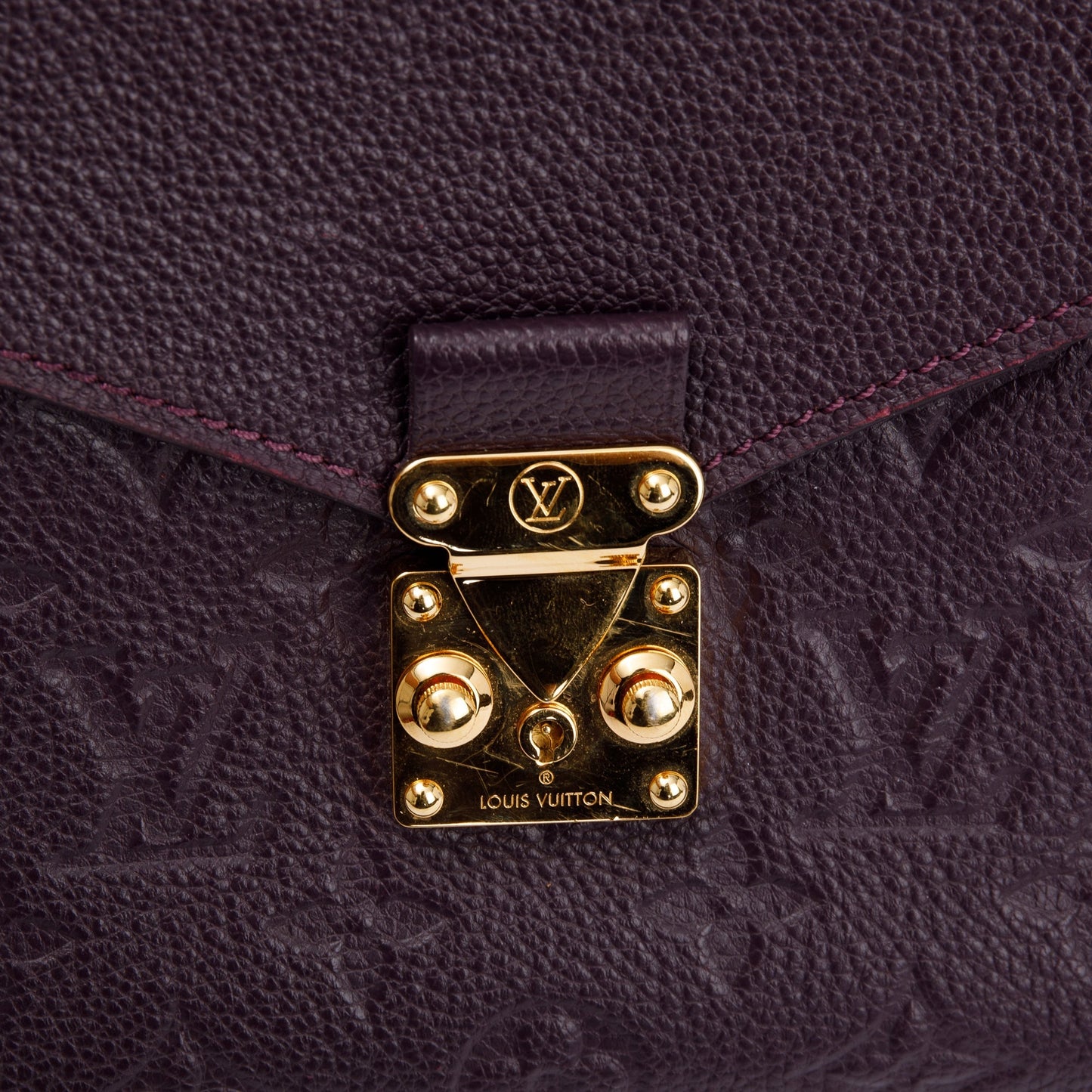 Louis Vuitton Purple Monogram Empreinte Leather Metis Hobo