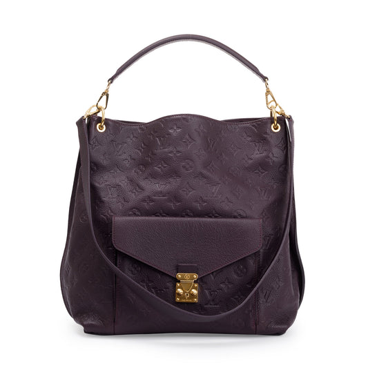 Louis Vuitton Purple Monogram Empreinte Leather Metis Hobo