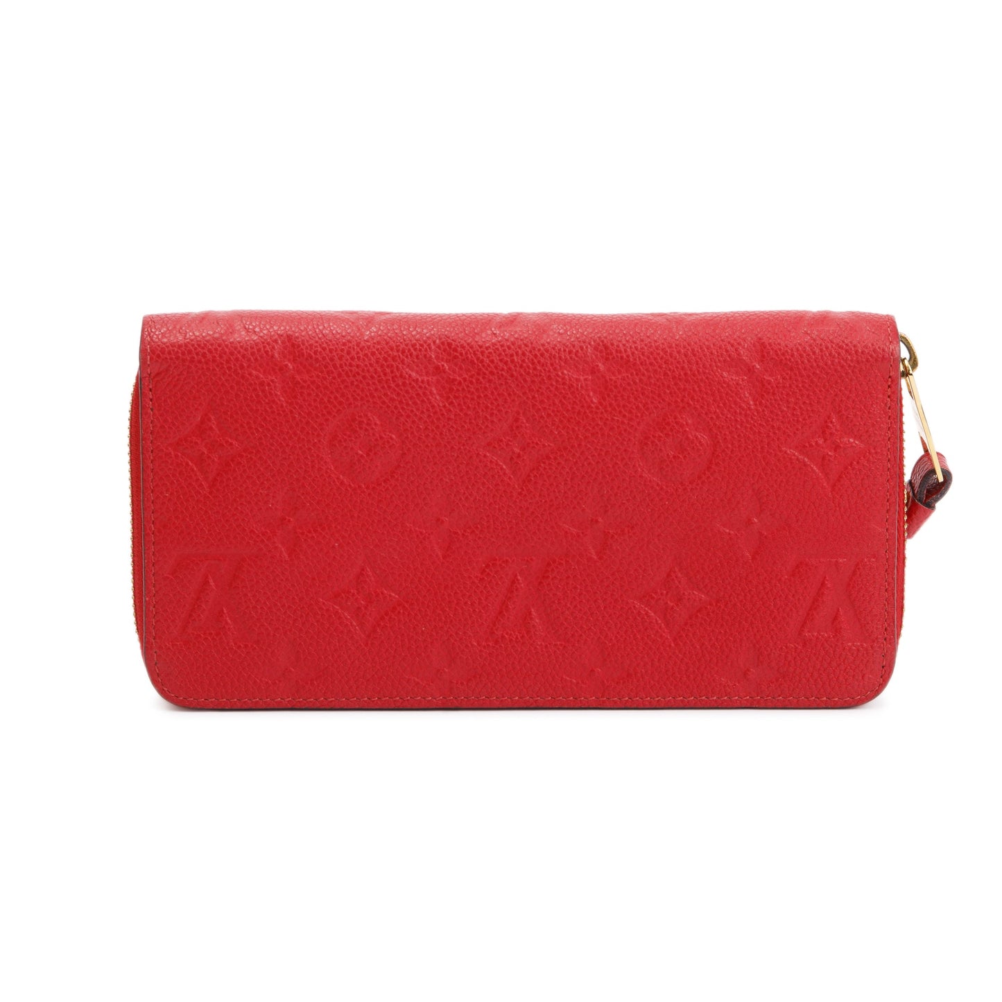 Louis Vuitton Red Monogram Empreinte Leather Zippy Wallet