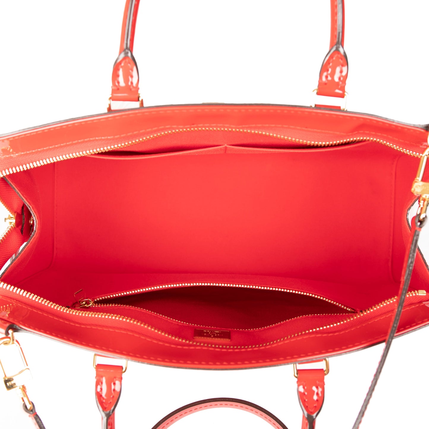 Louis Vuitton Red Monogram Vernis Brea MM