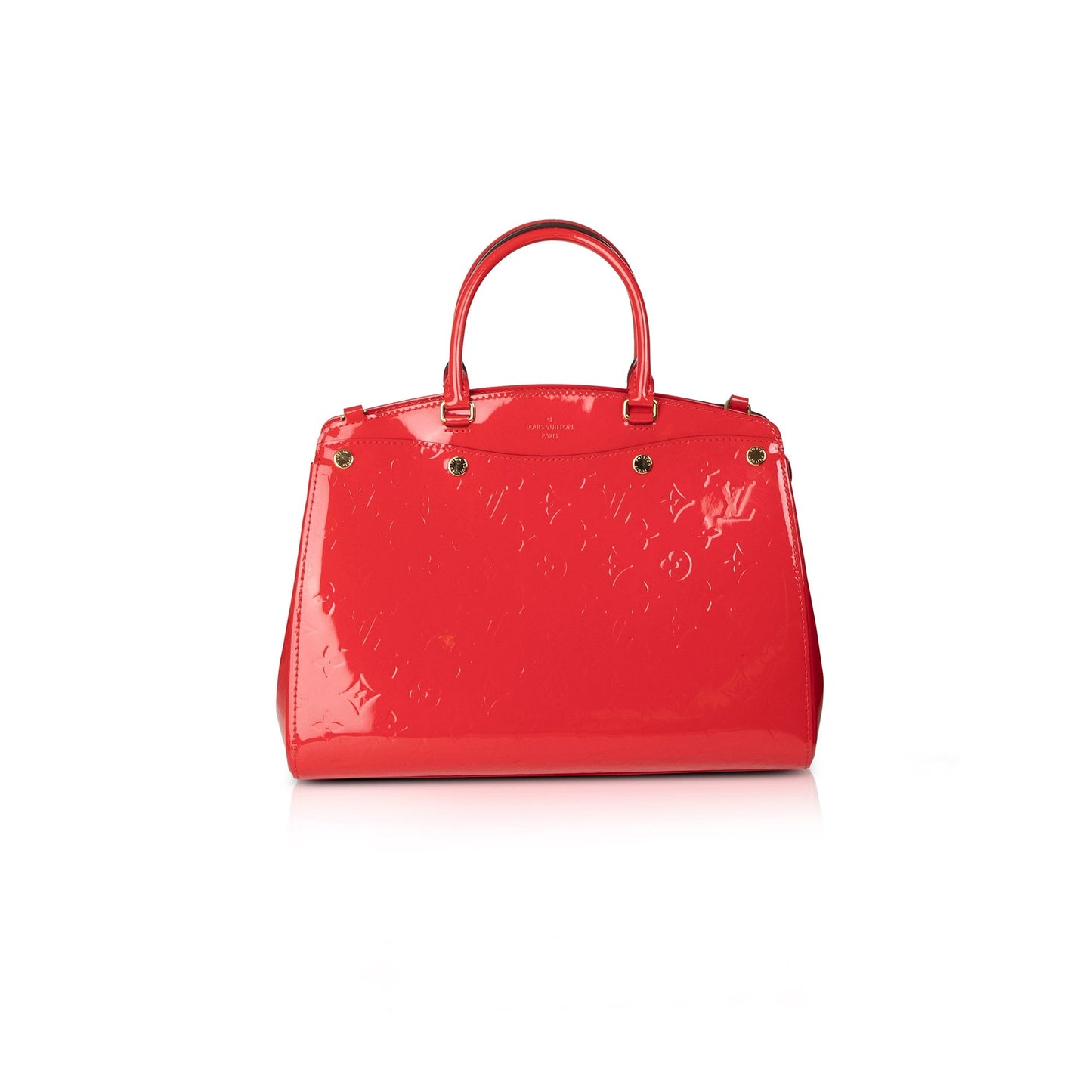 Louis Vuitton Red Monogram Vernis Brea MM