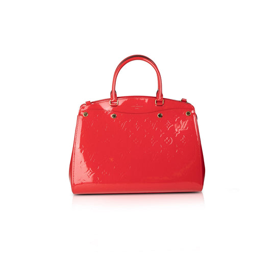 Louis Vuitton Red Monogram Vernis Brea MM
