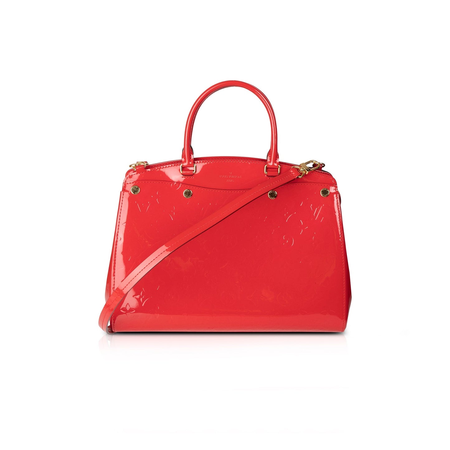 Louis Vuitton Red Monogram Vernis Brea MM